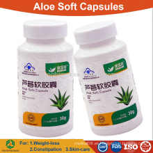 Aloe vera cápsula blanda para adelgazar y constipación / OEM pastillas de hierbas